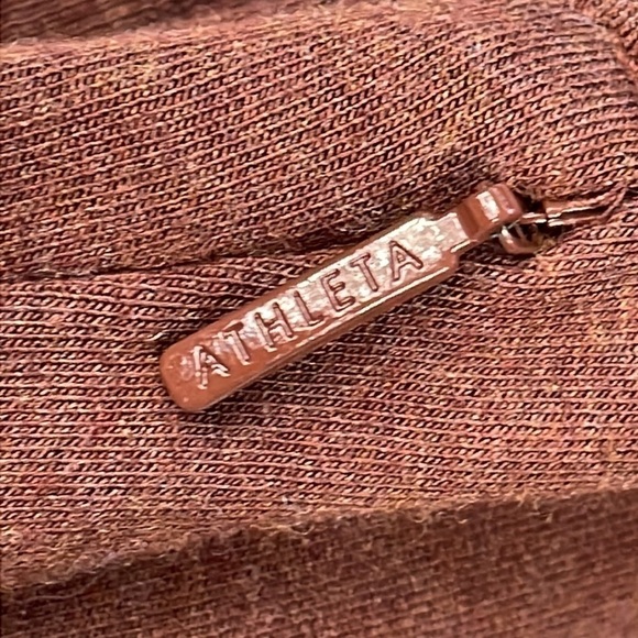 Athleta Balance Dress Chocolate Brown Soft Modal Athleisure Comfy Sz S - Picture 12 of 15